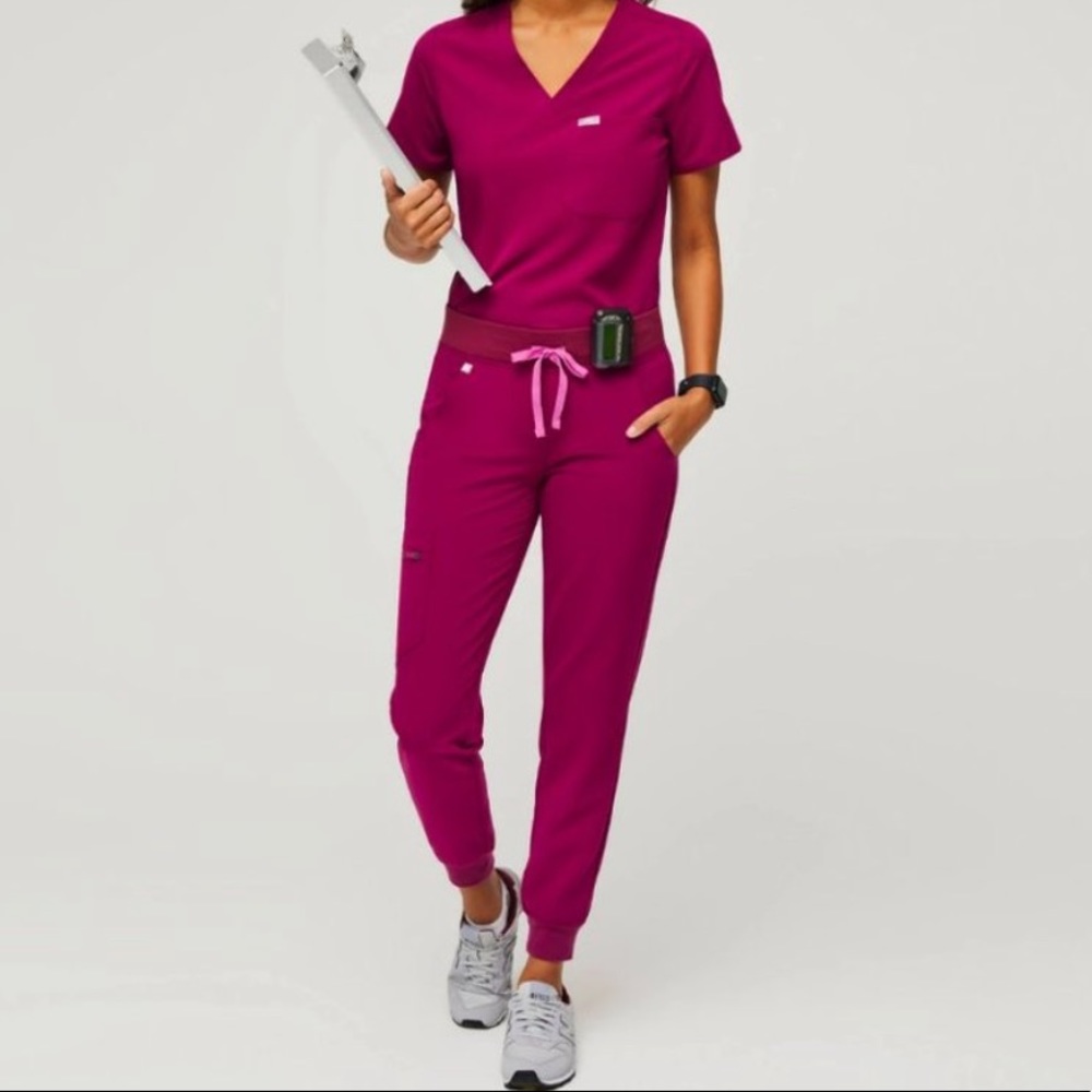 FIGS SET: dark magenta! Raffael top+jogger